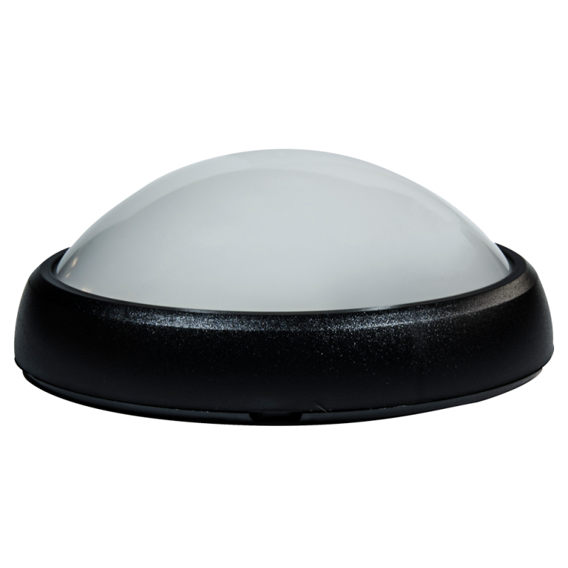 lampa bat led ovala 8w ip65 negru