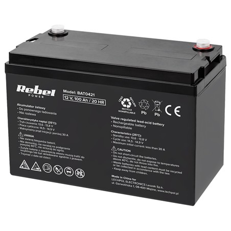 acumulator gel 12v 100ah rebel