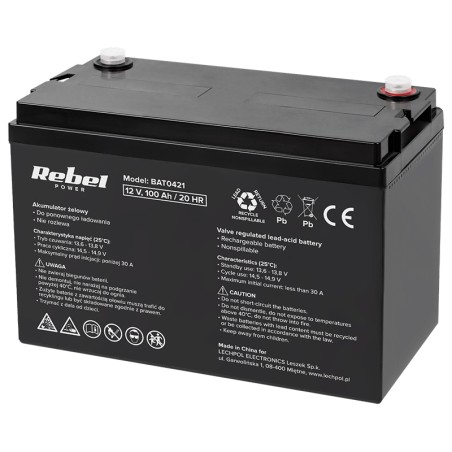 acumulator gel 12v 100ah rebel