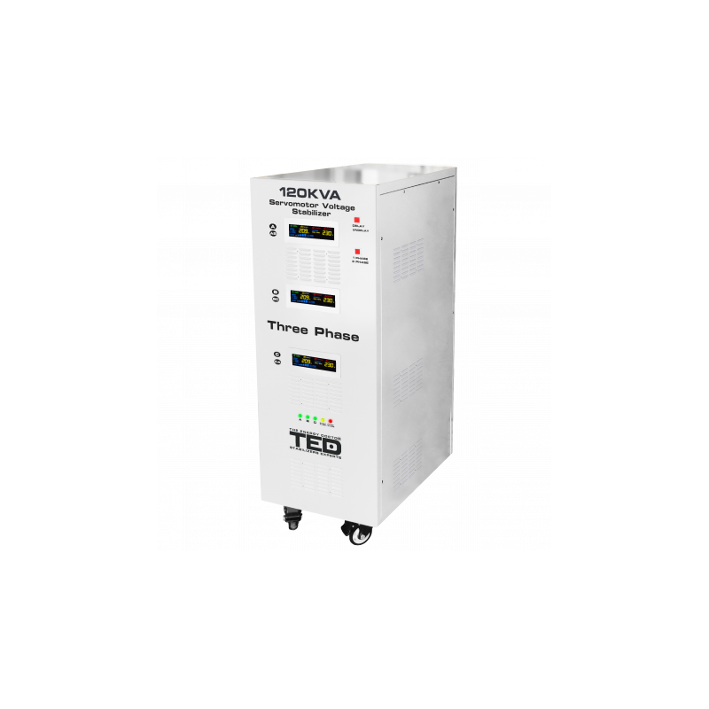 Stabilizator tensiune 120KVA 85KW, Trifazat, TED