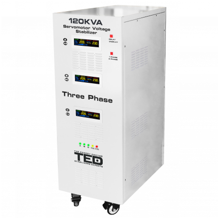Stabilizator tensiune 120KVA 85KW, Trifazat, TED