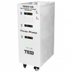 Stabilizator tensiune 120KVA 85KW, Trifazat, TED
