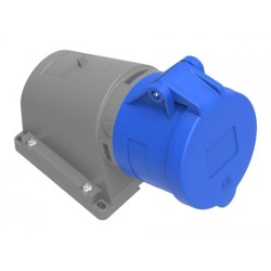 priza industriala bemis bc1-3403-2535 2p+e, 32a, 220v, aparenta, unghi 90°, ip44