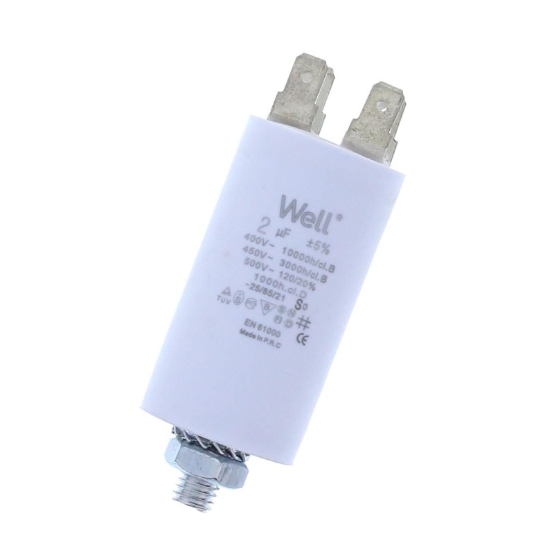 condensator pornire motor 400v 2uf cu pin, well
