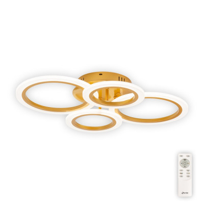 lustra oro led 56w 56cm 3500-6000k cu telecomanda, erste
