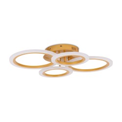 lustra oro led 56w 56cm 3500-6000k cu telecomanda, erste