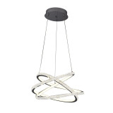 pendul style led 120w 1m 3cct cu telecomanda, crom, erste