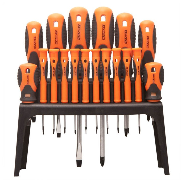 handy - set de 18 surubelnite cu suport
