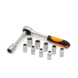 set chei tubulare - 12 buc. - 1/4" - 5 - 13 mm