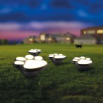 lampa solara led cu plexiglas - model amprenta de caine - plastic negru - 360 cm