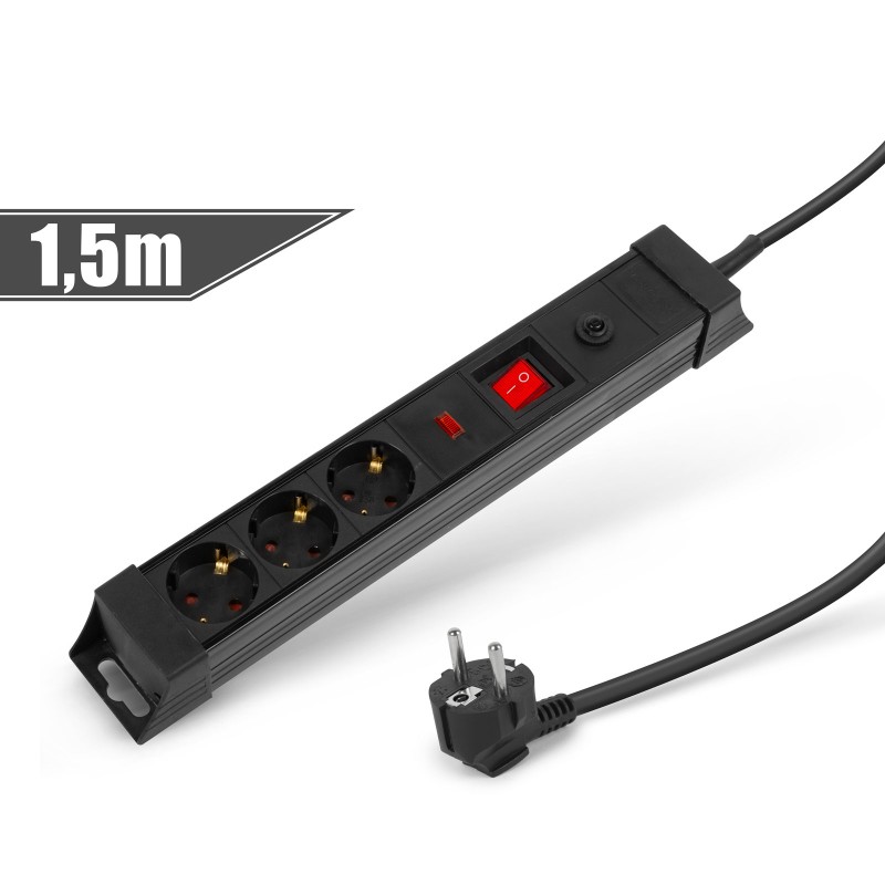 prelungitor cu protectie la supratensiune230 v • 16 a • 1,5 m prelungitor cu protectie la supratensiune230 v • 16 a • 1,5 m
