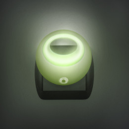 lampa de veghe cu led si senzor de lumina - verde