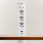 distribuitor ascuns motorizat - alb - delight