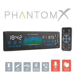 player auto ,,phantomx" - 1 din - 4 x 50 w - versiune gestuala - bt - mp3 - aux - usb