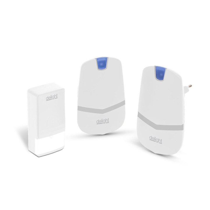 sonerie digitala fara fir si fara baterie, cu 2 unitati de receptie - kinetic,
