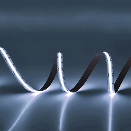 banda led cob - alb rece - 24v - 11w/m - 312 led-uri/metru - 10 m / pachet