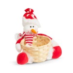 cos de servit pentru sarbatori - om de zapada - 18 x 17 cm cos de servit pentru sarbatori - om de zapada - 18 x 17 cm