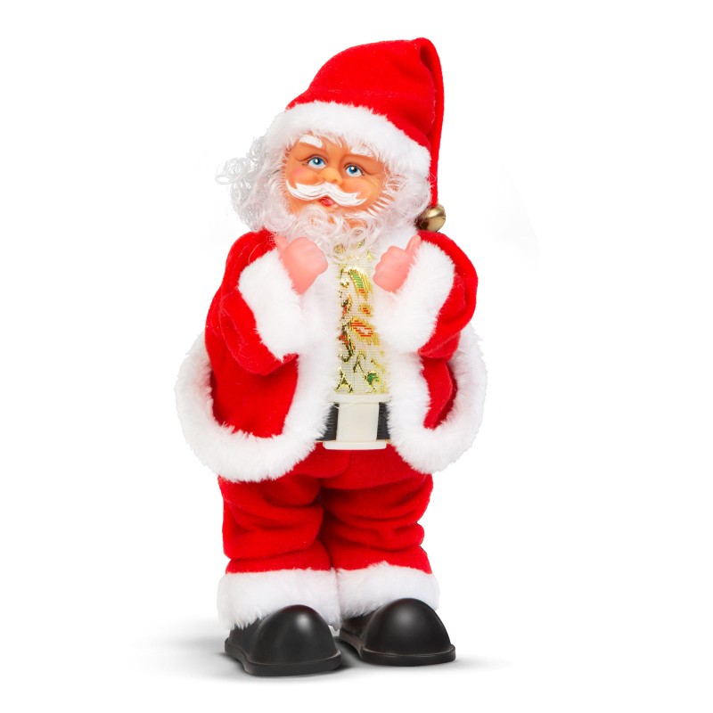 mos craciun muzical - 3 x aa - 30 x 12 x 13 cm