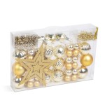 set decoratiuni de brad - aurii - 66 buc / set set decoratiuni de brad - aurii - 66 buc / set