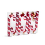 set decor pentru brad - trestie de bomboane rosu / alb - 13 cm - 6 buc / set set decor pentru brad - trestie de bomboane rosu / alb - 13 cm - 6 buc / set