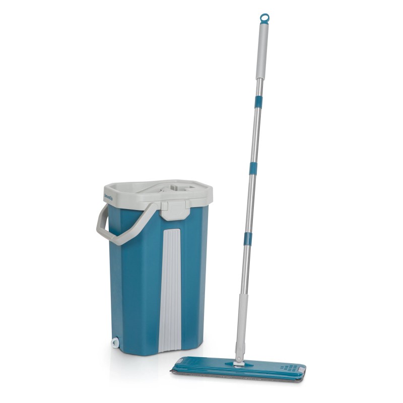 bewello - set mop, laveta cu microfibre + galeata