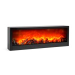 semineu cu efect de flacari led - baterie / usb - 60 x 10 x 20 cm semineu cu efect de flacari led - baterie / usb - 60 x 10 x 20 cm