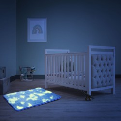 covor luminos, fosforescent - albastru - 60 x 40 cm
