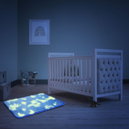 covor luminos, fosforescent - albastru - 60 x 40 cm