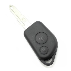citroen / peugeot - carcasa cheie cu 2 butoane si suport de baterie