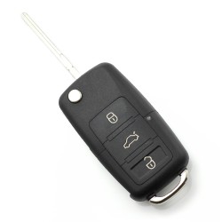 carcasa cheie tip briceag cu 3 butoane - volkswagen - carguard