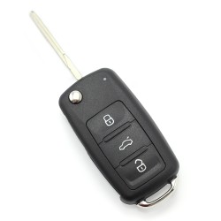 volkswagen - carcasa cheie tip briceag, cu 3 butoane, 2010 +  (mk6) - carguard