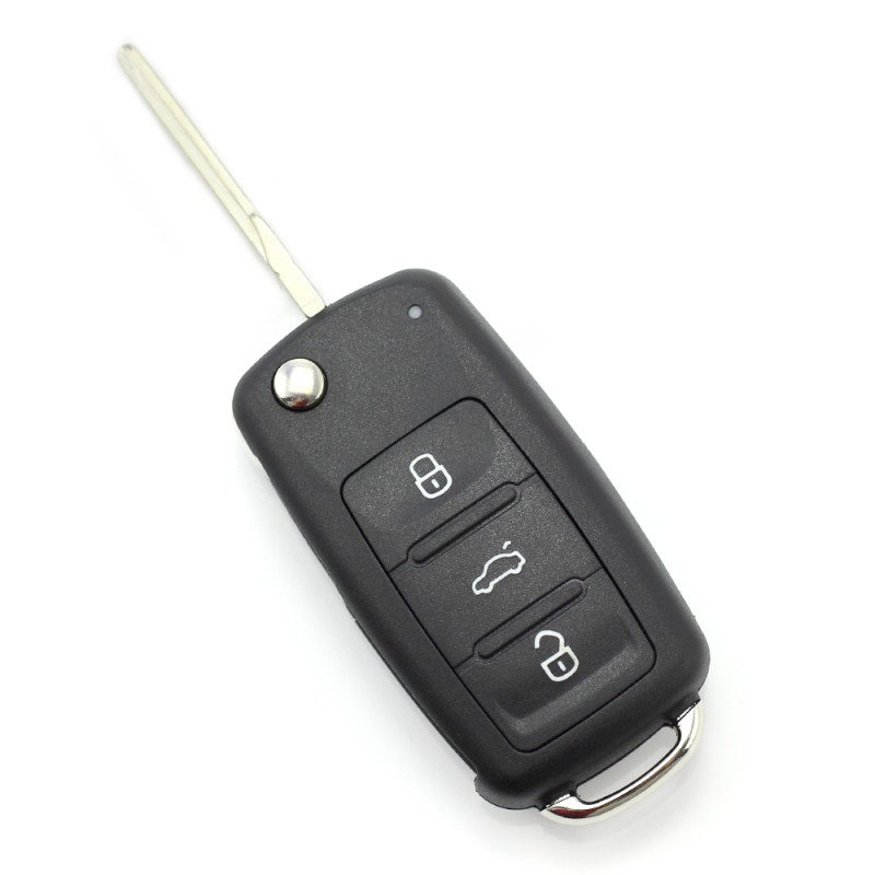 volkswagen - carcasa cheie tip briceag, cu 3 butoane, 2010 +  (mk6) - carguard