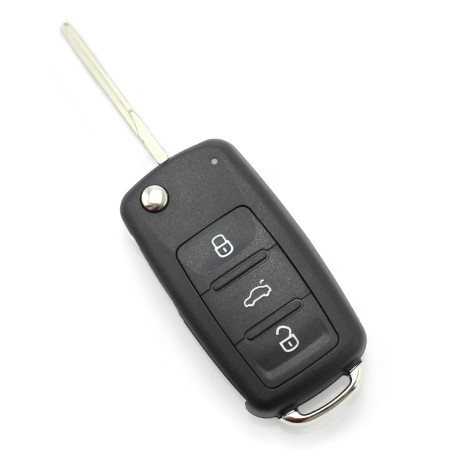 volkswagen - carcasa cheie tip briceag, cu 3 butoane, 2010 +  (mk6) - carguard