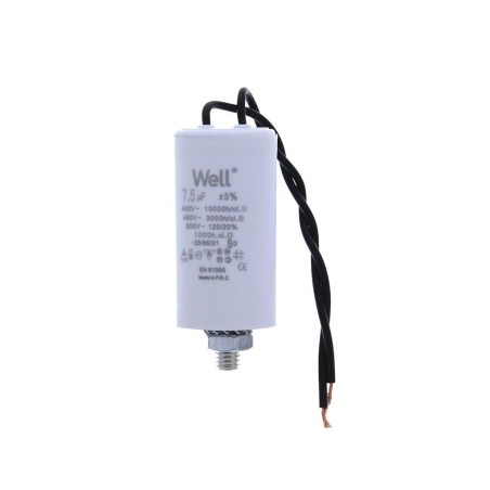 condensator pornire motor 400v 7.5uf cu fir, well