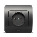 jazz priza fara cp, negru mat, elbi