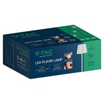 lampadar 4w cu acumulator ip54 3000k alb cald - negru