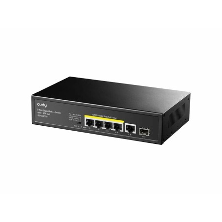 switch 5 porturi poe gigabit, 1 port uplink sfp, gs1005pts1 cudy