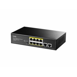 switch 8 porturi poe 10/100mbps, 2 porturi uplink gigabit, fs1010pg cudy