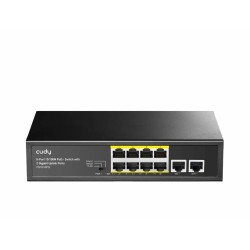 switch 8 porturi poe 10/100mbps, 2 porturi uplink gigabit, fs1010pg cudy