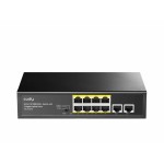 switch 8 porturi poe 10/100mbps, 2 porturi uplink gigabit, fs1010pg cudy