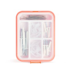 handy - set de suruburi cu diblu - 60 piese/cutie