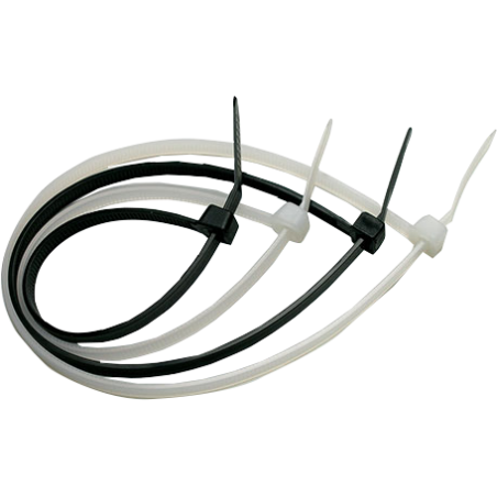 colier cablu 400x7.2mm alb