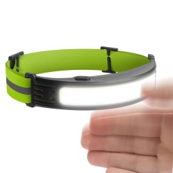 lanterna frontala cu control gestual - led cob rosu/alb - baterie de 800 mah - ip54