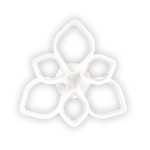 plafoniera azalia led 100w 3cct cu telecomanda, crom, erste