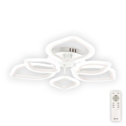 plafoniera azalia led 100w 3cct cu telecomanda, crom, erste