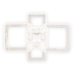 plafoniera tire led 55w 3cct cu telecomanda, alb, erste