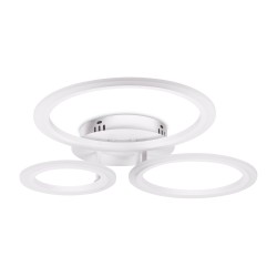 plafoniera pearl led 40w 3cct cu telecomanda, alb, erste