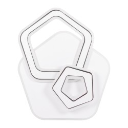 plafoniera ava led 88w 3cct cu telecomanda, alb, erste