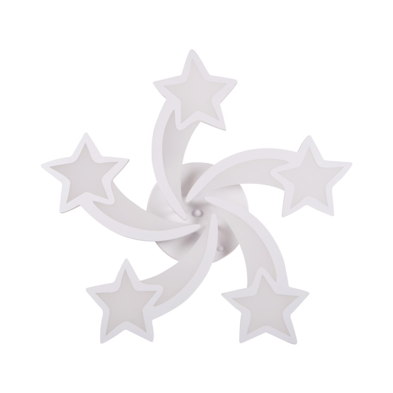 plafoniera star led 86w 3cct cu telecomanda, alb, erste plafoniera star led 86w 3cct cu telecomanda, alb, erste
