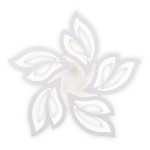 plafoniera leaf led 68w 3cct cu telecomanda, alb, erste